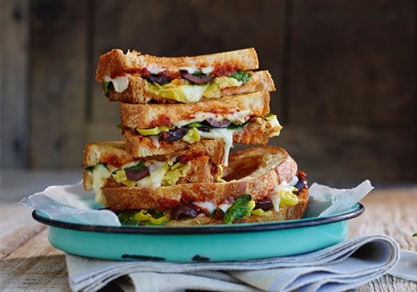 Mediterranean Grilled Cheese