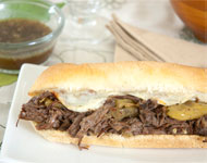 Jeff's Garden - Italian Beef Sandwich with au jus