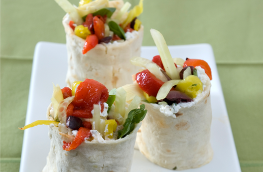 Greek Garden Lavash Wrap Recipe