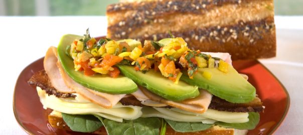 Napa Style Hero Sandwich with Jeff's Naturals Sunshine Mix Mild Banana Pepper Rings