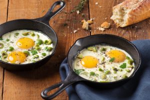 Baked Eggs with Olives