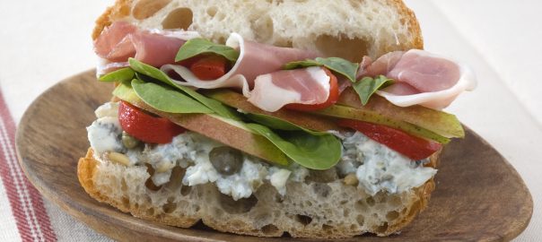 Prosciutto Pear Sandwich