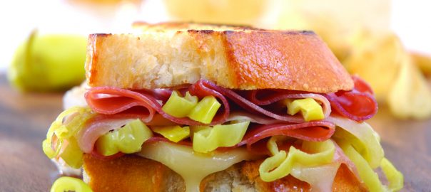 Prosciutto, Provolone & Peperoncini Grilled Sandwiches