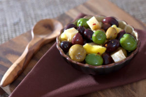 Marinated Mixed Olives with Manchego
